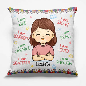 Keep Calm And Welcome Back To School - Personalized Custom Pillow - Gift For Kid, Back To School Gift