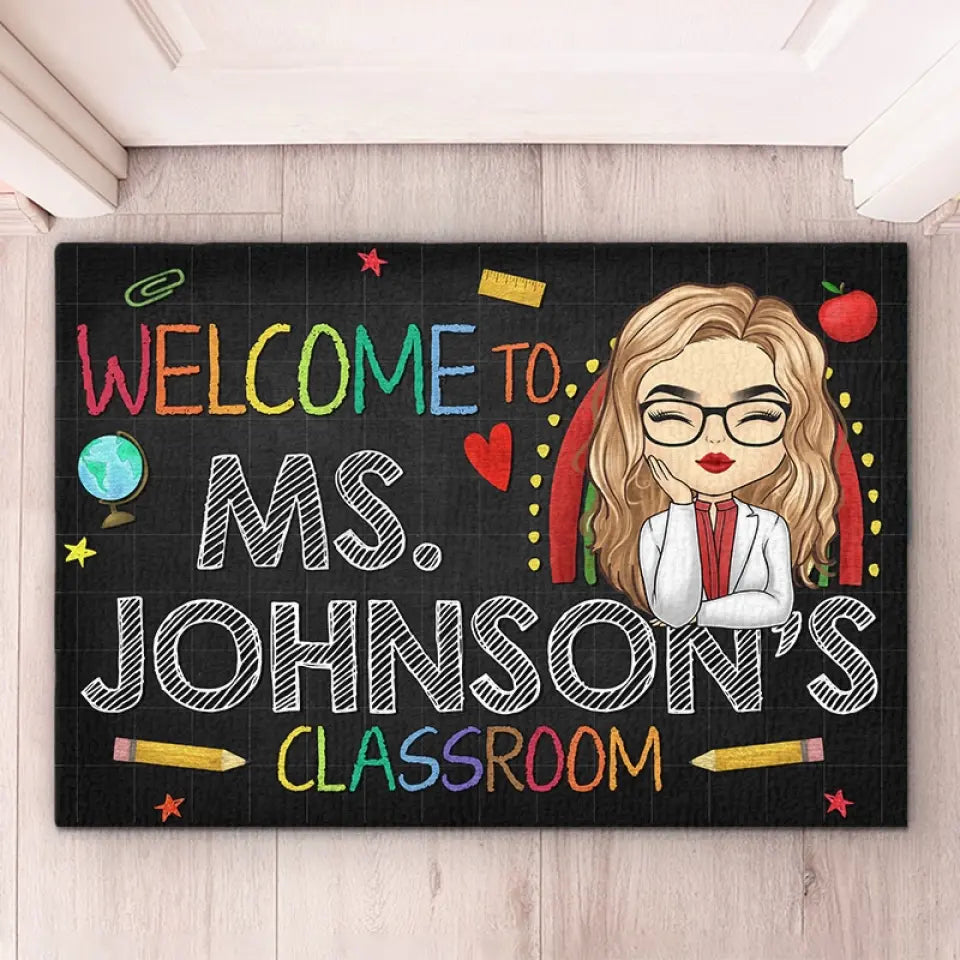 The Art Of Teaching Is The Art Of Assisting Discovery - Teacher Personalized Custom Home Decor Decorative Mat - House Warming Gift For Teacher