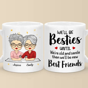 Our Friendship Is Timeless - Bestie Personalized Custom Mug - Gift For Best Friends, BFF, Sisters