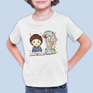 Hello School - Personalized Custom Kid T-shirt - Back To School Gift For Kid