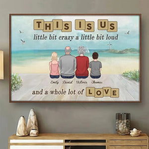 My Family Makes Me Feel Loved - Family Personalized Custom Horizontal Poster - Gift For Family Members