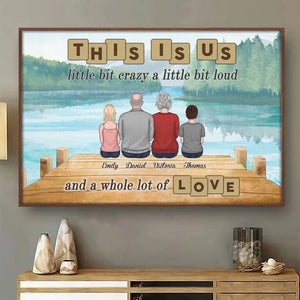 My Family Makes Me Feel Loved - Family Personalized Custom Horizontal Poster - Gift For Family Members