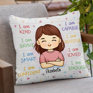 Keep Calm And Study On - Personalized Custom Pillow - Gift For Kid, Back To School Gift