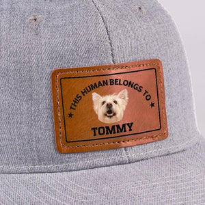 Custom Photo Life Is Hard But You Make It Better - Dog & Cat Personalized Custom Leather Patch Hat - Gift For Pet Owners, Pet Lovers