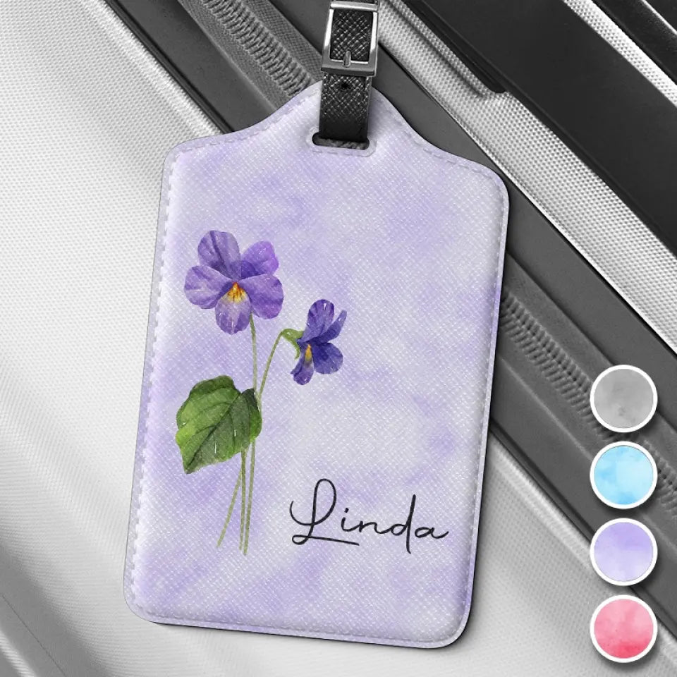 May You Blossom Like A Flower - Bestie Personalized Custom Luggage Tag - Holiday Vacation Gift, Gift For Best Friends, BFF, Sisters