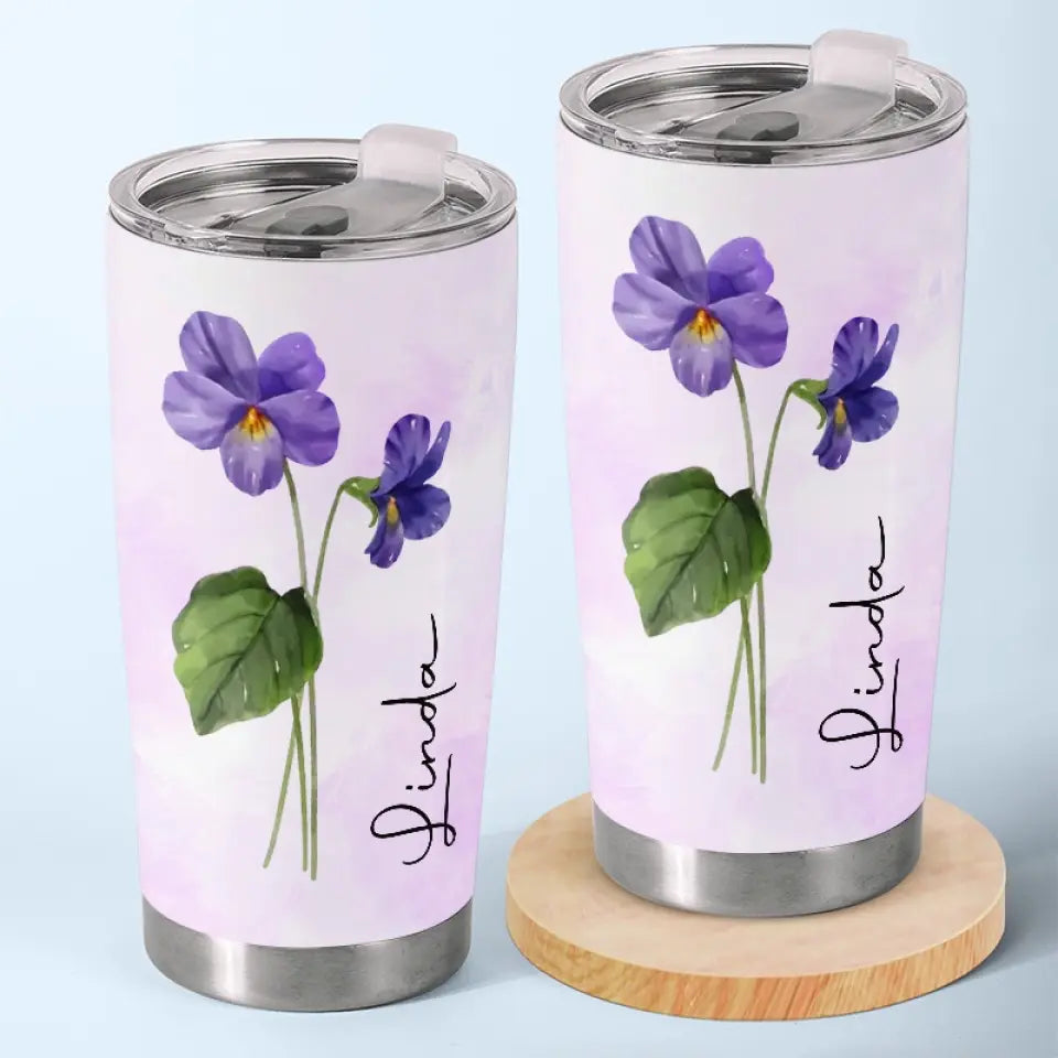 Let Your Soul Bloom - Bestie Personalized Custom Tumbler - Gift For Best Friends, BFF, Sisters