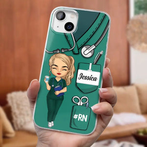 Be The Nurse You Would Want As A Patient - Nurse Personalized Custom Clear Phone Case - Appreciation, Thank You Gift, Nurse Life, Doctor Life