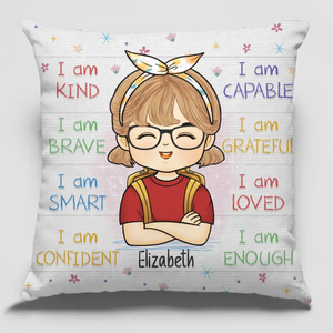 Keep Calm And Study On - Personalized Custom Pillow - Gift For Kid, Back To School Gift