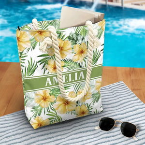 It's Summer Time - Bestie Personalized Custom Beach Bag - Summer Vacation Gift For Best Friends, BFF, Sisters