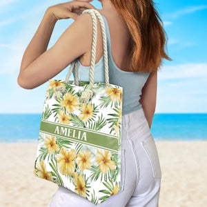 It's Summer Time - Bestie Personalized Custom Beach Bag - Summer Vacation Gift For Best Friends, BFF, Sisters