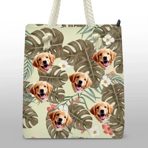 Custom Photo The Ocean's Waves Are Beckoning - Dog & Cat Personalized Custom Beach Bag - Summer Vacation Gift For Pet Owners, Pet Lovers