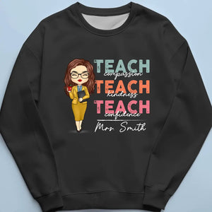 Compassion Is The Key To Teaching And Learning - Teacher Personalized Custom Unisex T-shirt, Hoodie, Sweatshirt - Gift For Teacher