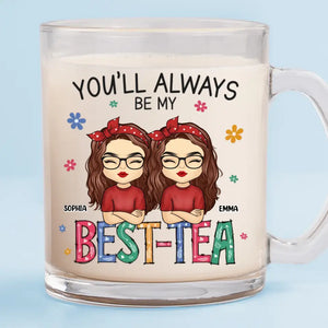 You're My Kindred Spirit - Bestie Personalized Custom Glass Mug - Gift For Best Friends, BFF, Sisters