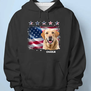 Custom Photo A Pet's Love Is Unconditional And Forever - Dog & Cat Personalized Custom Unisex T-shirt, Hoodie, Sweatshirt - 4th of July, Gift For Pet Owners, Pet Lovers