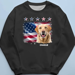 Custom Photo A Pet's Love Is Unconditional And Forever - Dog & Cat Personalized Custom Unisex T-shirt, Hoodie, Sweatshirt - 4th of July, Gift For Pet Owners, Pet Lovers