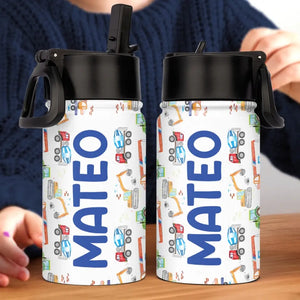 Back To School - Personalized Custom Kid Water Bottle - Back To School Gift For Kid, Grandkid