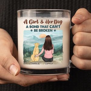 The Unbreakable Bond Between Pets And Their People - Dog Personalized Custom Glass Mug - Gift For Pet Owners, Pet Lovers