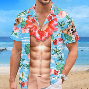 Custom Photo The Sea Is Calling And I Must Go - Family Personalized Custom Unisex Tropical Hawaiian Aloha Shirt - Summer Vacation Gift, Gift For Family Members