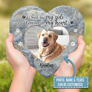 Custom Photo Best Friends Are Never Forgotten - Memorial Personalized Custom Heart Shaped Memorial Stone - Sympathy Gift For Pet Owners, Pet Lovers