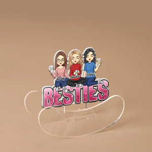 Sisters Forever - Bestie Personalized Custom Acrylic Shaking Stand - Gift For Best Friends, BFF, Sisters