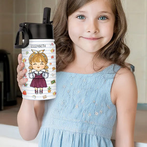 I Am Loved - Personalized Custom Kid Water Bottle - Back To School Gift For Kid, Grandkid