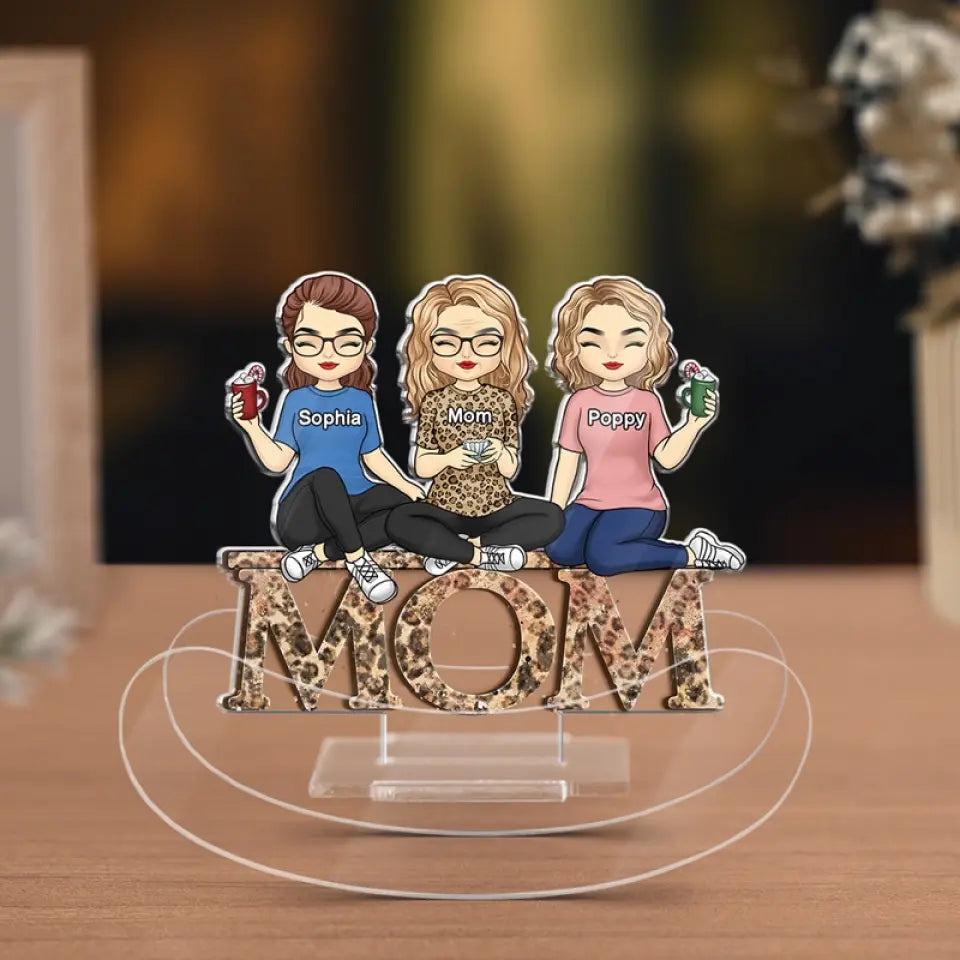 Daughter Is A Gift Of Love - Family Personalized Custom Acrylic Shaking Stand - Gift For Mom, Grandma