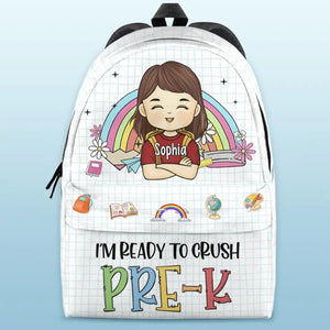 I'm Ready To Crush - Personalized Custom Kid Backpack - Back To School Gift For Kid