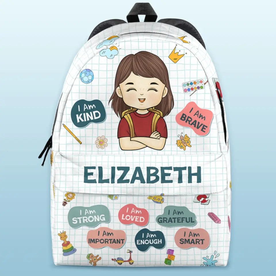 I Am Loved - Personalized Custom Kid Backpack - Back To School Gift For Kid