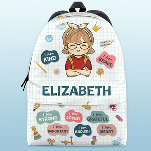 I Am Loved - Personalized Custom Kid Backpack - Back To School Gift For Kid