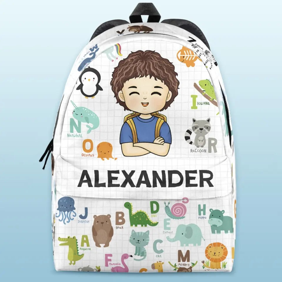 The Future Of The World Is In My Classroom Today - Personalized Custom Kid Backpack - Back To School Gift For Kid