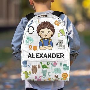 The Future Of The World Is In My Classroom Today - Personalized Custom Kid Backpack - Back To School Gift For Kid