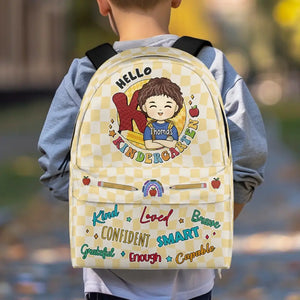 First Day Of School! Wake Up! - Personalized Custom Kid Backpack - Back To School Gift For Kid