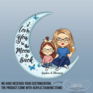 Always My Mother Forever My Friend - Family Personalized Custom Acrylic Shaking Stand - Gift For Mom, Grandma