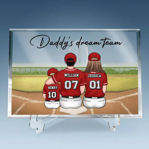 Dream Team - Family Personalized Custom Rectangle Shaped Acrylic Plaque - Gift For Family Members