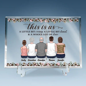 Together Is A Beautiful Place To Be - Family Personalized Custom Rectangle Shaped Acrylic Plaque - Gift For Family Members