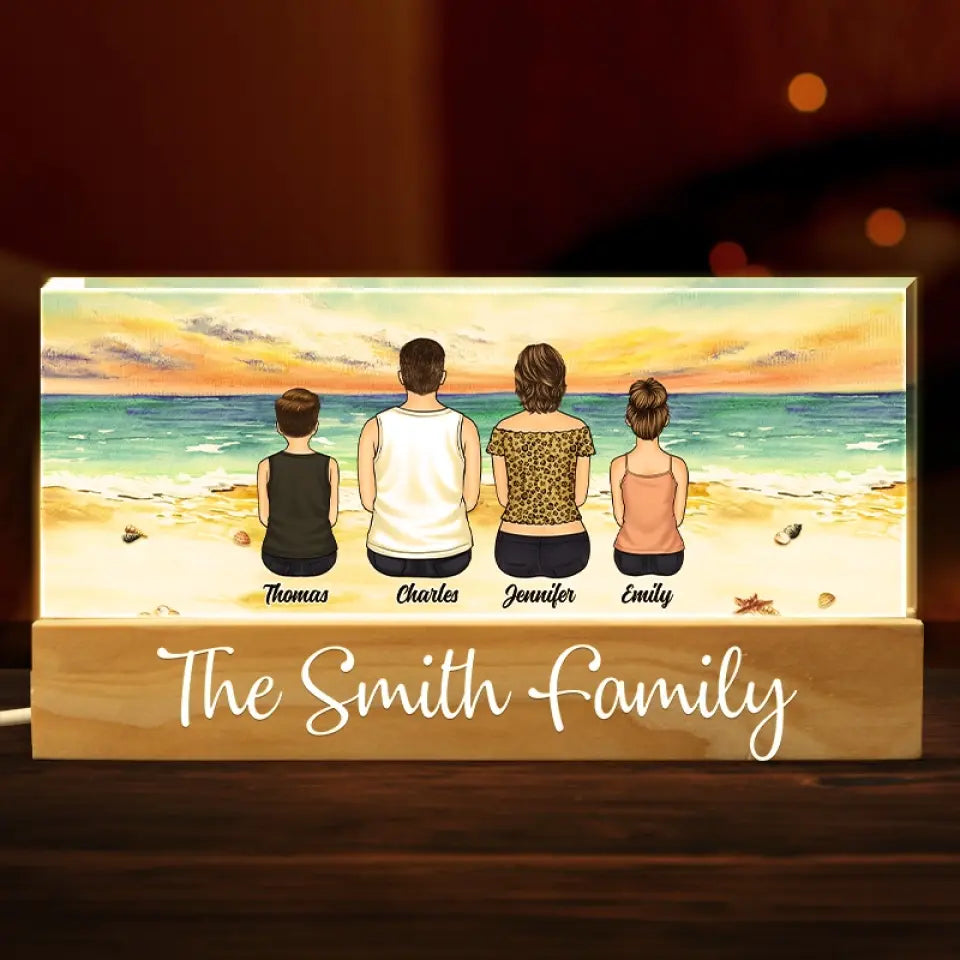 Summer Is A Great Time For Families To Reconnect - Family Personalized Custom Acrylic Letters 3D LED Night Light - Gift For Family Members