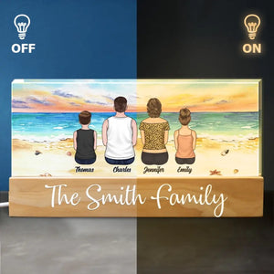 Summer Is A Great Time For Families To Reconnect - Family Personalized Custom Acrylic Letters 3D LED Night Light - Gift For Family Members