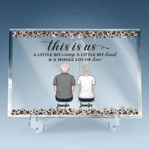 Together Is A Beautiful Place To Be - Family Personalized Custom Rectangle Shaped Acrylic Plaque - Gift For Family Members