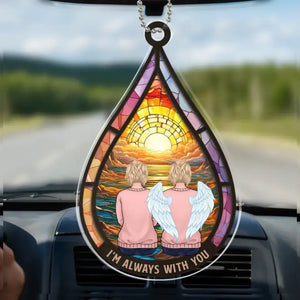 I Care About You, And I'll Be Keeping You In My Prayers - Memorial Personalized Custom Car Ornament - Acrylic Custom Shaped - Sympathy Gift For Family Members