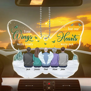 I Will See You Again Someday, In The Clouds - Memorial Personalized Custom Car Ornament - Acrylic Custom Shaped - Sympathy Gift For Family Members