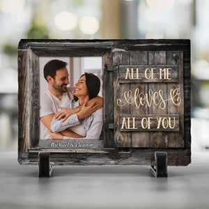 Custom Photo You Are My Favorite Work Of Art - Couple Personalized Custom Rectangle Shaped Stone With Stand - Gift For Husband Wife, Anniversary