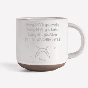 I'll Be Watching You - Dog Personalized Custom Pottery Mug - Gift For Pet Owners, Pet Lovers