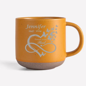 The Years May Pass, But Still, You Stay - Memorial Personalized Custom Pottery Mug - Sympathy Gift For Family Members