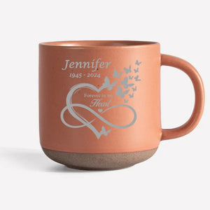 The Years May Pass, But Still, You Stay - Memorial Personalized Custom Pottery Mug - Sympathy Gift For Family Members