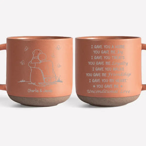 You Gave Me Unconditional Love - Memorial Personalized Custom Pottery Mug - Sympathy Gift For Pet Owners, Pet Lovers