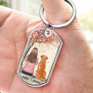 Their Warm Presence And Companionship Will Be Deeply Missed	- Memorial Personalized Custom Keychain - Sympathy Gift For Pet Owners, Pet Lovers