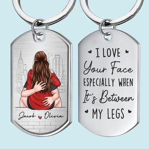 The One Whom My Soul Loves - Couple Personalized Custom Keychain - Gift For Husband Wife, Anniversary