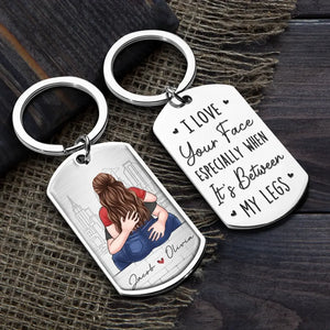 The One Whom My Soul Loves - Couple Personalized Custom Keychain - Gift For Husband Wife, Anniversary