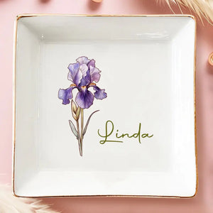 You're My Sunshine On A Cloudy Day - Bestie Personalized Custom Jewelry Dish - Gift For Best Friends, BFF, Sisters