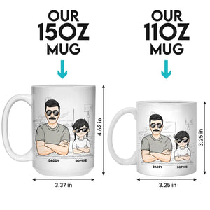 From The Reason You Need Caffeine - Family Personalized Custom Mug - Gift For Dad, Grandpa